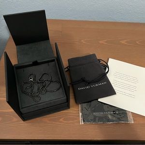 David Yurman 24 inch Black Stainless Chain